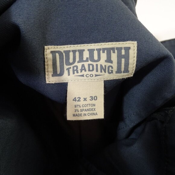 Duluth Trading Flex Fire Hose Jeans Mens Size 42 x 30 Gray 5-Pocket Durable NWOT - Picture 6 of 7